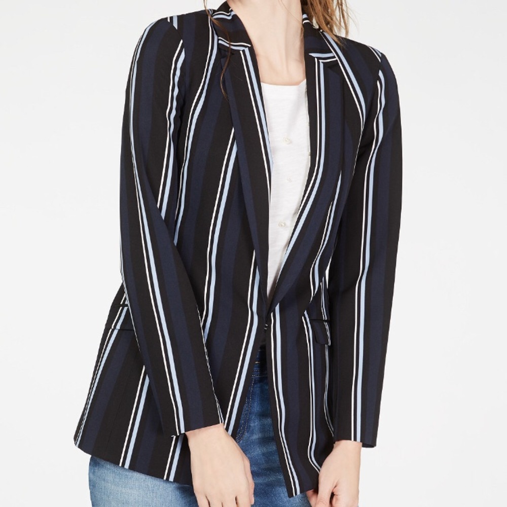 💙NWT INC Striped Stretch Blazer